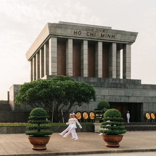National Geographic Travel on Instagram_ “Photo by @kevinfaingnaert _ The Ho Chi Minh Mausoleum in Ba Dinh Square is one of the most visited attractions in Hanoi_ The massive…”